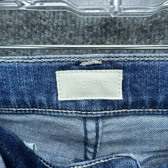 Mother‎ Jeans 25 Stash Tripper Ankle Blue High Rise Button Fly Stretch USA - Picture 8 of 16